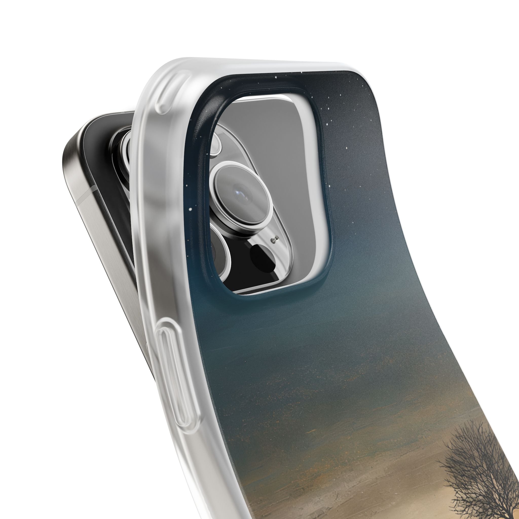 Midnight Cabin Glow · Soft Phone Case for iPhone