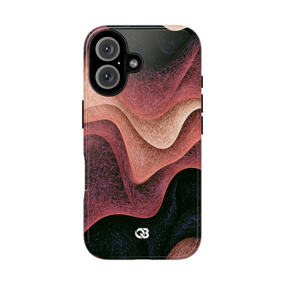 Rose Contour Waves · Tough Phone Case for iPhone · Pink
