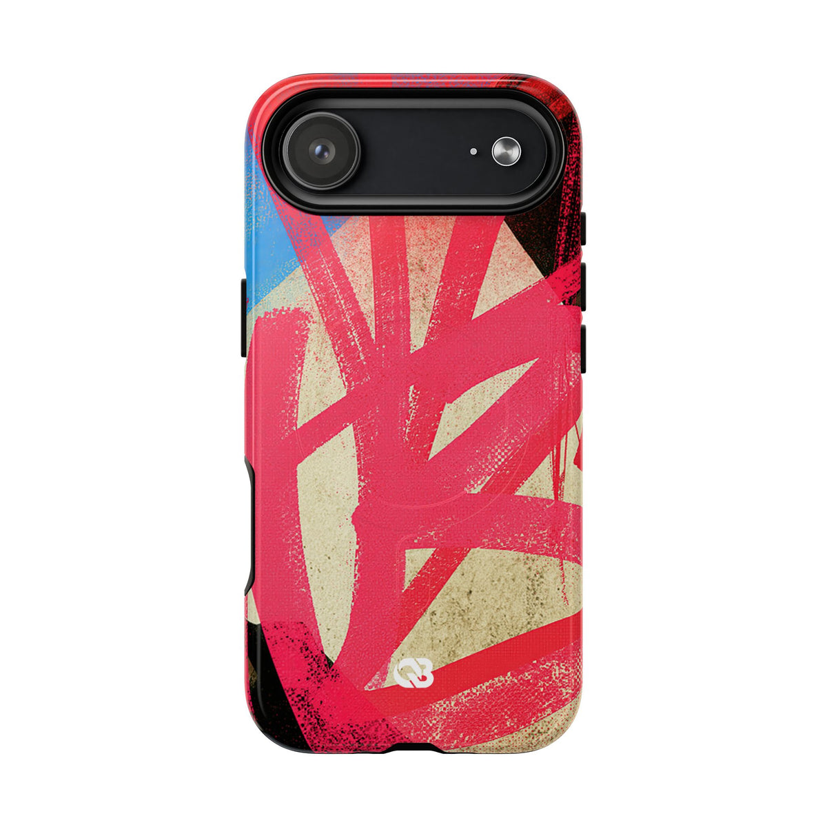 Neon Spray Tag · Tough 2.0 Magnetic Phone Case for iPhone · Pink