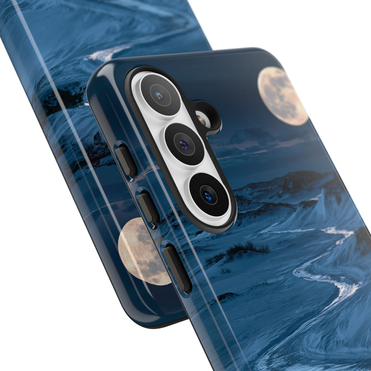 Arctic Moon Drift · Tough Phone Case for Samsung · Blue