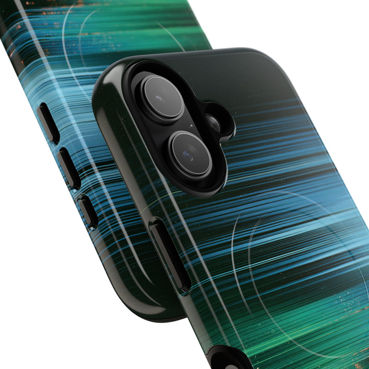 Digital Shoreline Drift · Tough 2.0 Magnetic Phone Case for iPhone · Teal