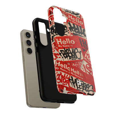Slap Tag Collage · Tough Phone Case for Samsung · Red