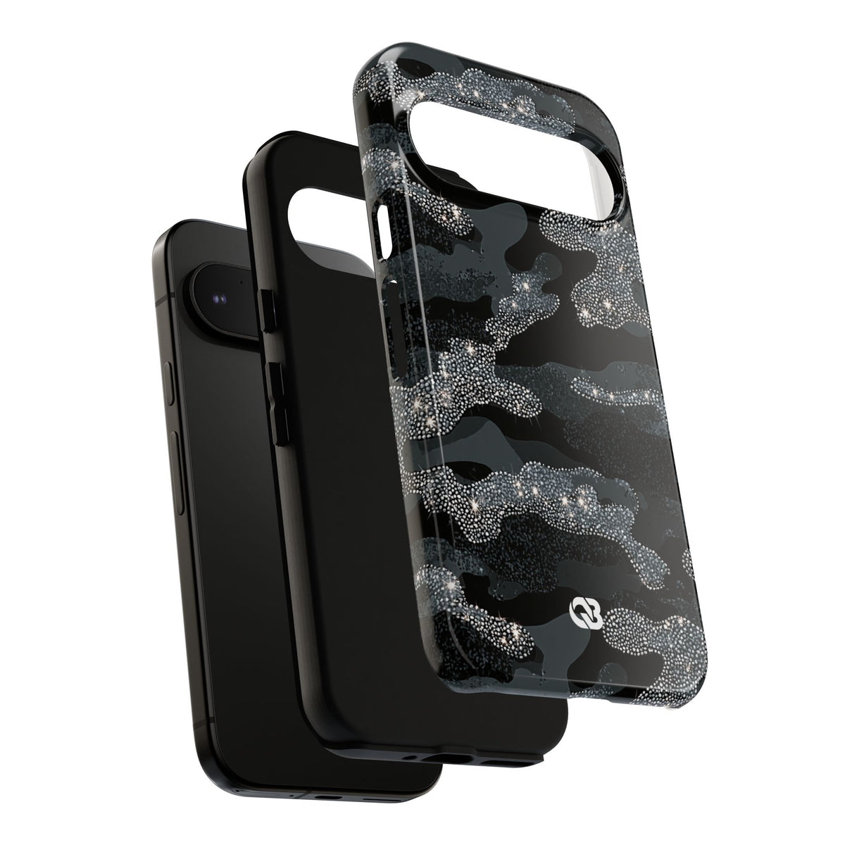 Glitter Shadow Camo · Tough Phone Case for Pixel ·  Black