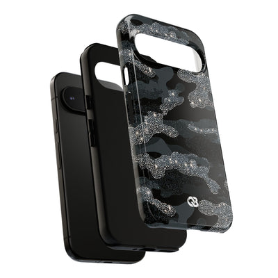Glitter Shadow Camo · Tough Phone Case for Pixel ·  Black