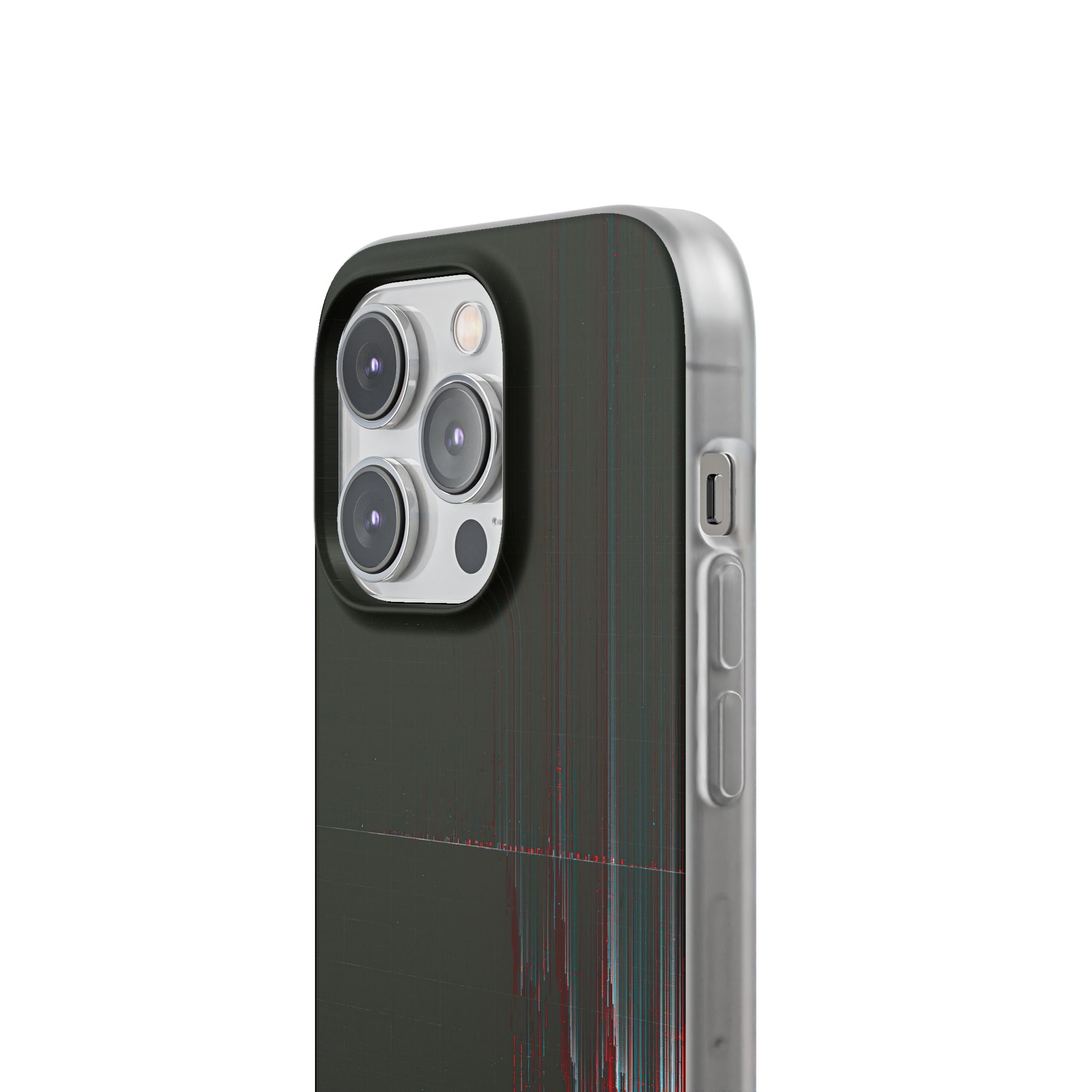 Black Lite Phone Case for iPhone - Corrupted Data Stream