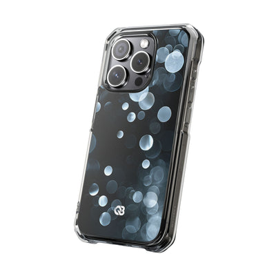 Black Impact MagSafe Phone Case for iPhone - Silver Orbit Glow