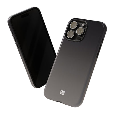 Grey Tough Phone Case for iPhone - Obsidian Ash Fade