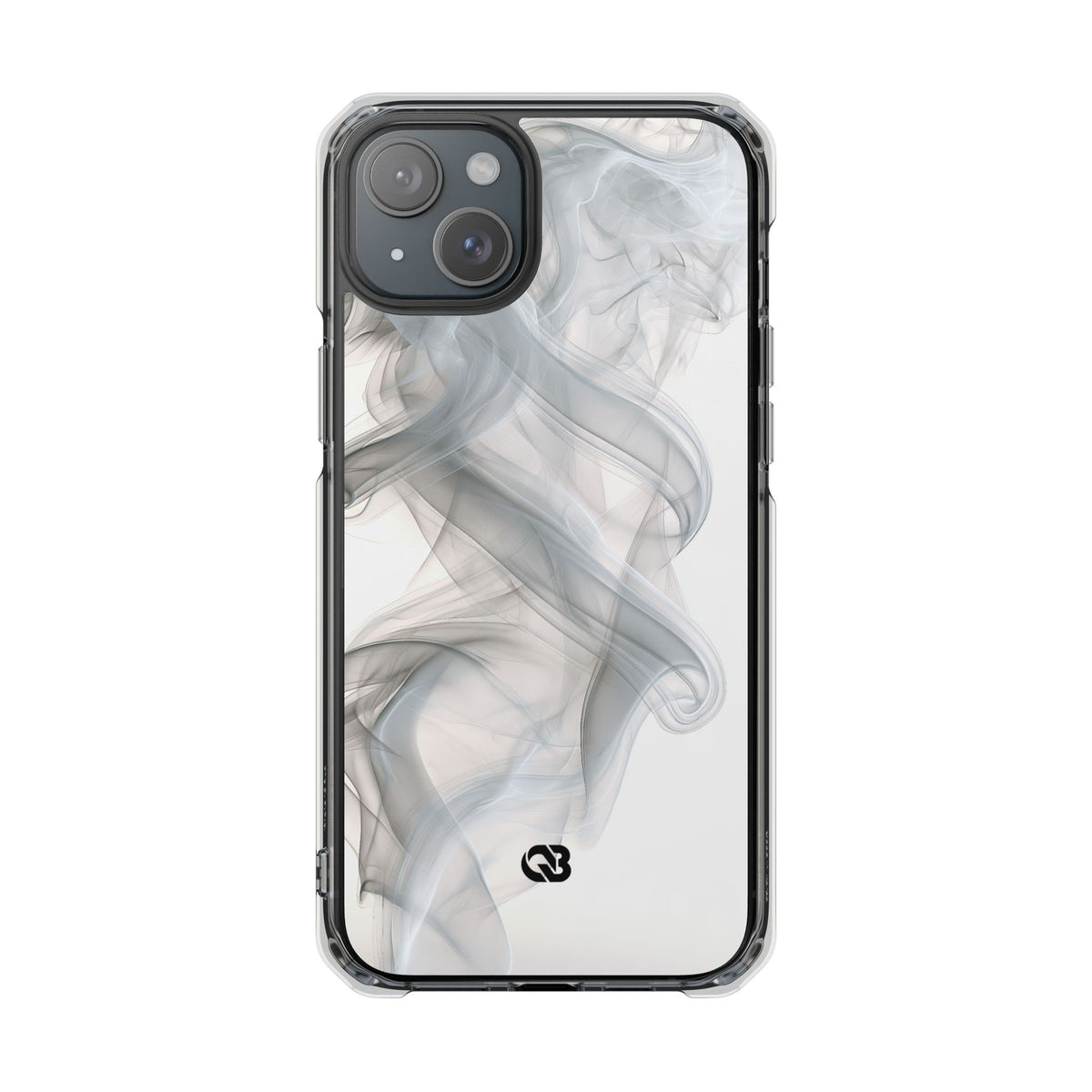 Vapor Noir · Clear Impact Magnetic Phone Case for iPhone ·  White