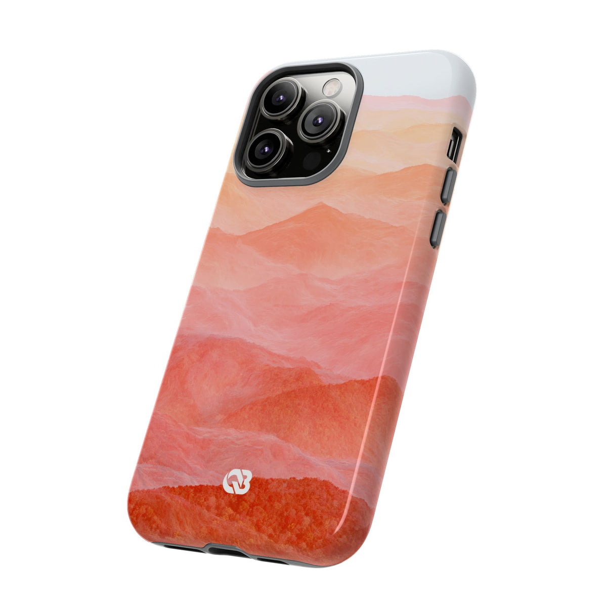 Alpenglow Ridge Vista · Tough Phone Case for iPhone · Orange