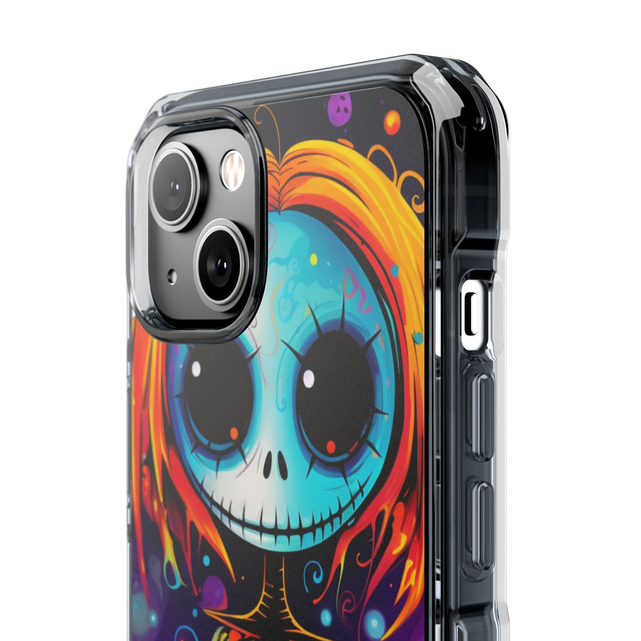 Blue Skull Swirl iPhone 14 Case - Impact - CASE•BOB