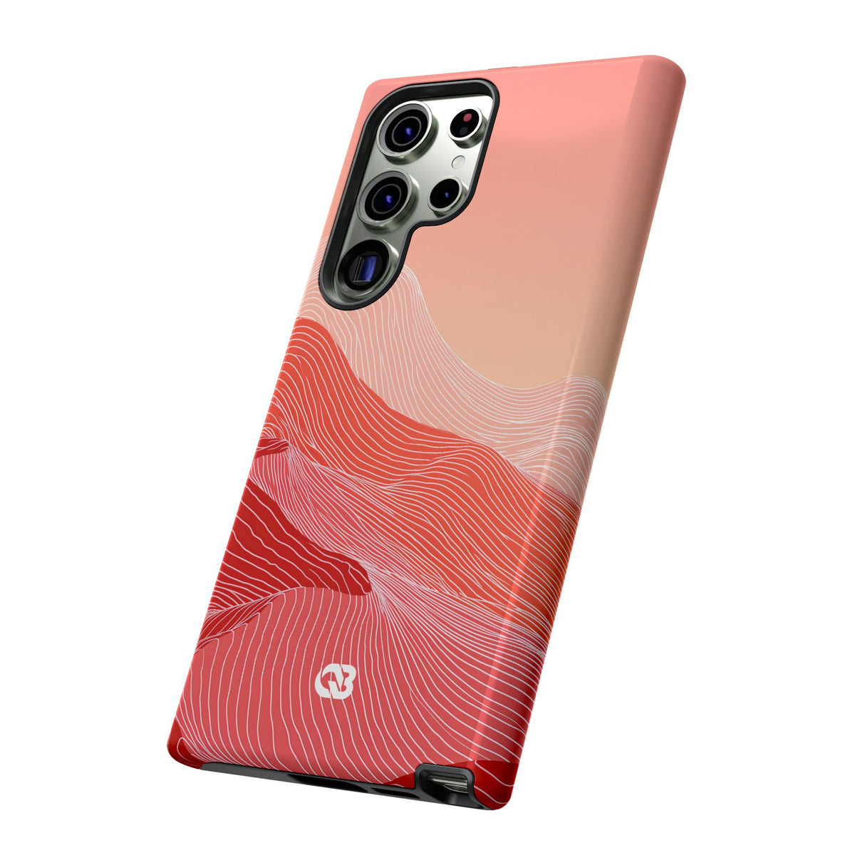 Coral Ridge Contours · Tough Phone Case for Samsung · Red