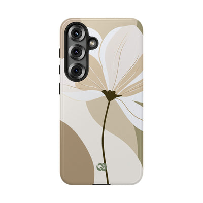 Beige Tough Phone Case for Samsung - Sage Linen Magnolia