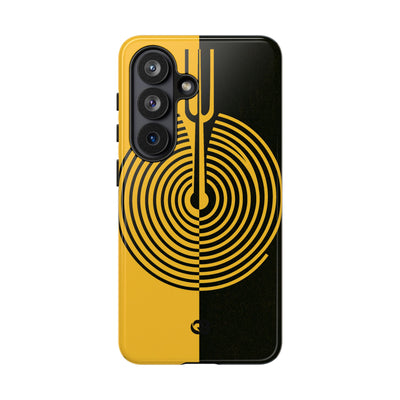 Yellow Tough Phone Case for Samsung - Voltage Sector Pulse