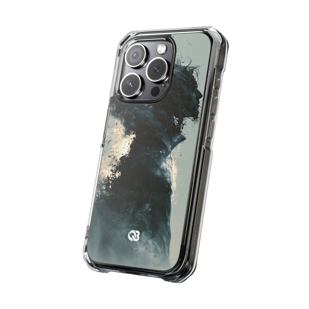 Ashen Dissolution · Clear Impact Magnetic Phone Case for iPhone ·  Black