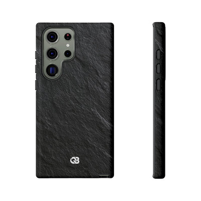 Black Tough Phone Case for Samsung - Raw Obsidian Slate