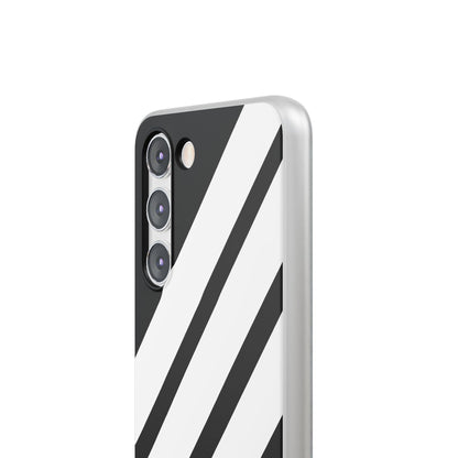 Diagonal Bands Noir Samsung S23 Case - Soft