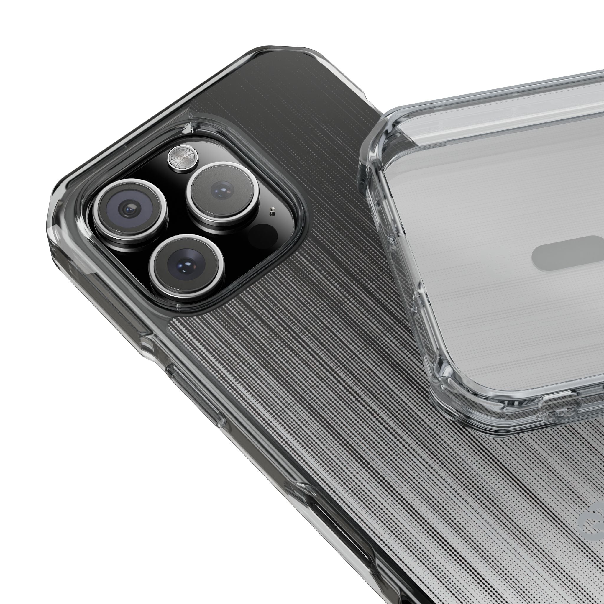 Grey Impact MagSafe Phone Case for iPhone - Static Vertical Dither