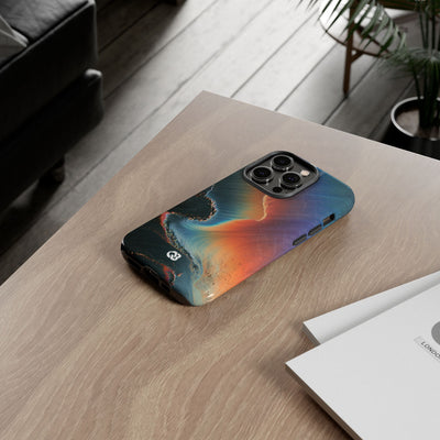 Prismatic Aura Shift · Tough Phone Case for iPhone · Blue