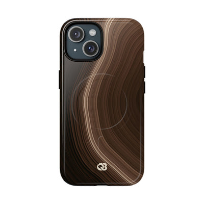 Umber Strata · Tough 2.0 Magnetic Phone Case for iPhone · Brown