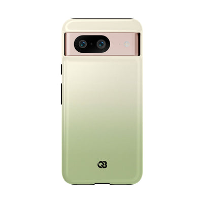 Green Tough Phone Case for Google Pixel - Bone Sage Fade