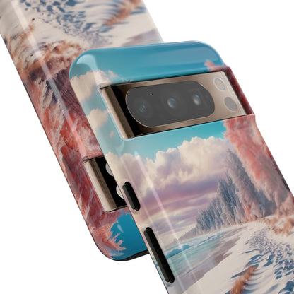 Snedækkede fodspor Google Pixel 8 Pro Cover - Tough