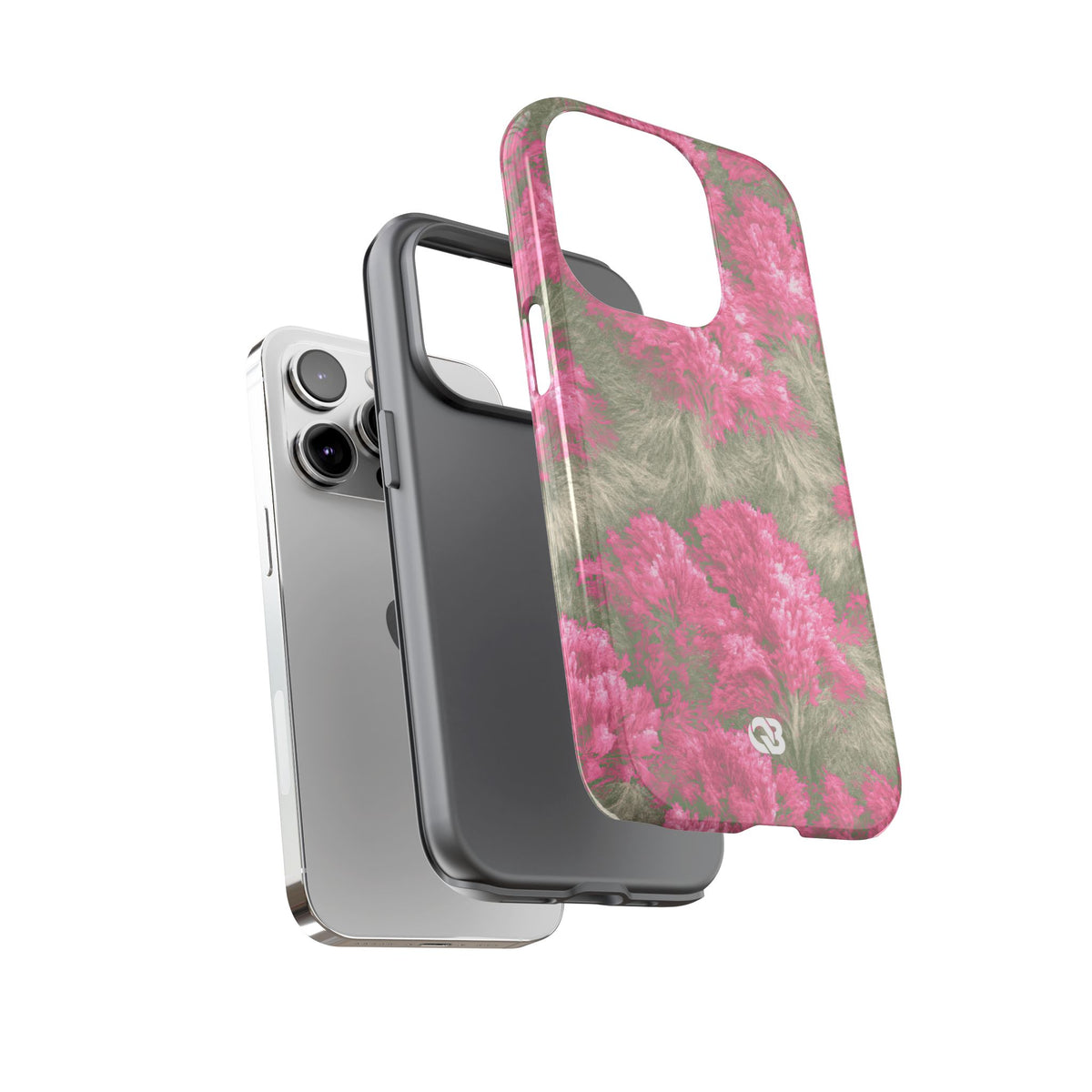 Digital Blossom · Tough Phone Case for iPhone · Pink