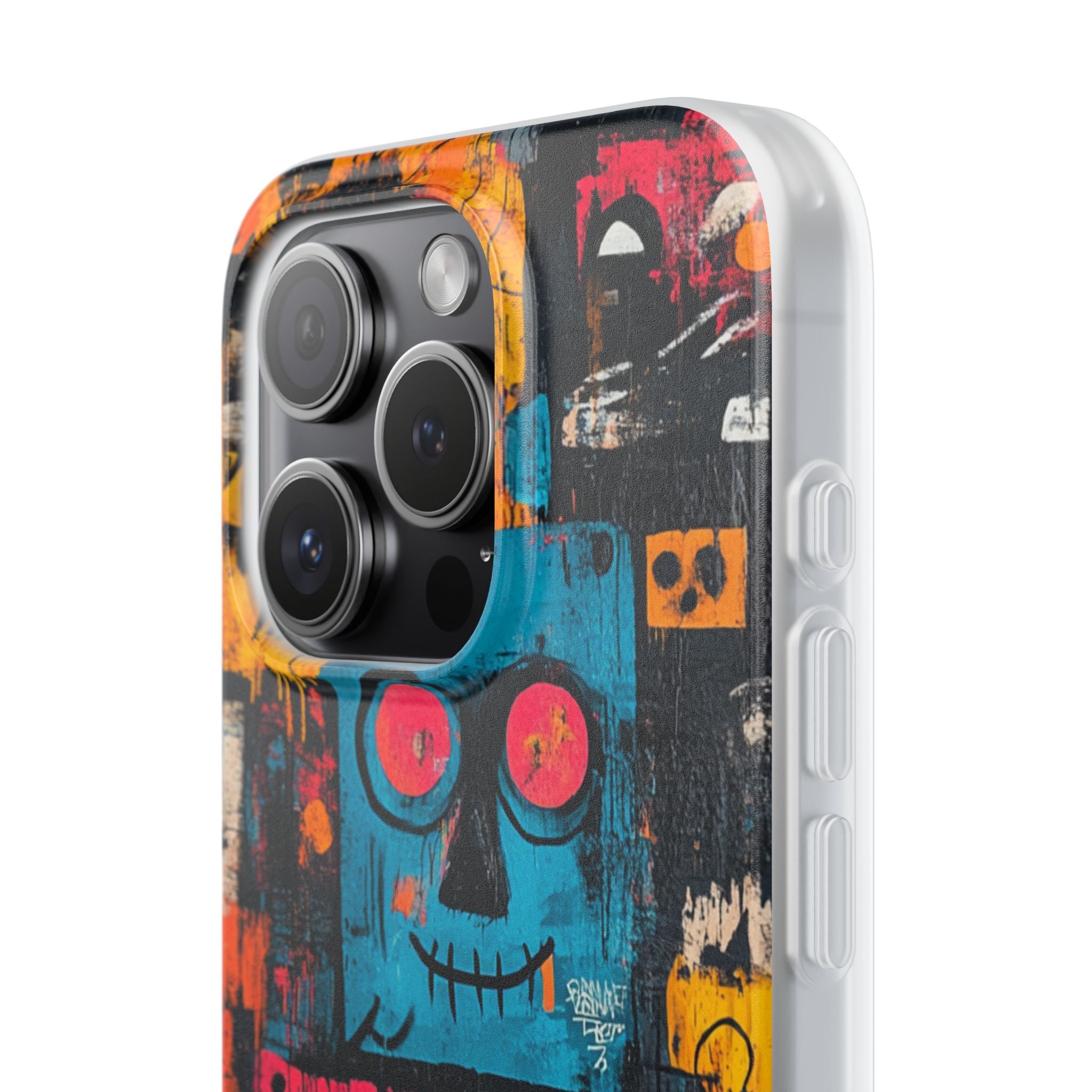 Blue Stitch Smile iPhone 15 Pro Case - Soft