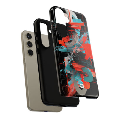 Fragmented Cyber Core · Tough Phone Case for Samsung · Black