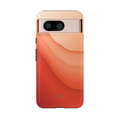 Terracotta Flow · Tough Phone Case for Pixel ·  Orange