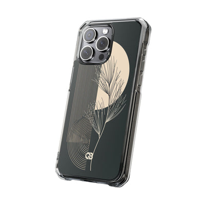 Black Impact MagSafe Phone Case for iPhone - Obsidian Sand Willow