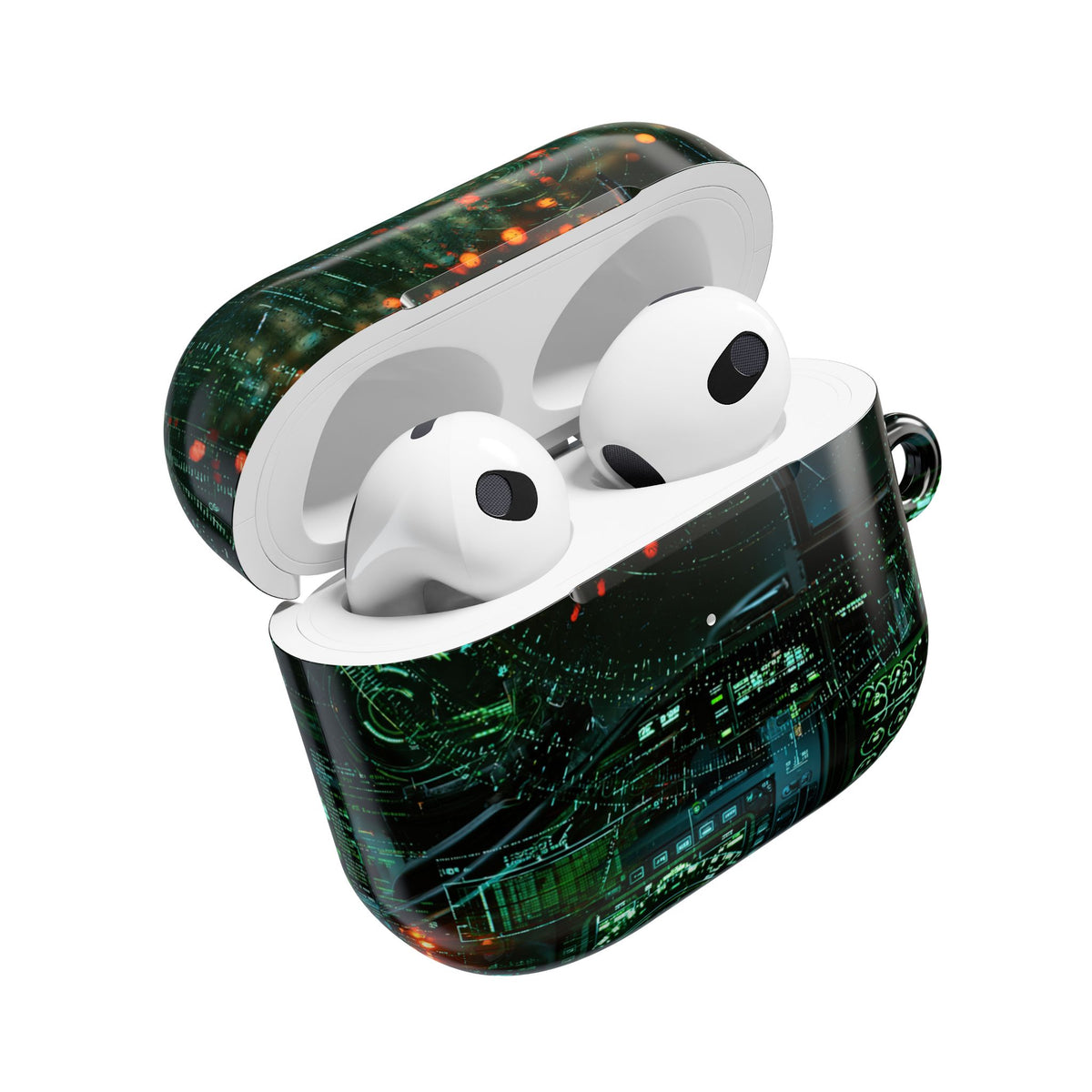 Tactical Avionics HUD · Hard Case for AirPods & AirPods Pro · Green