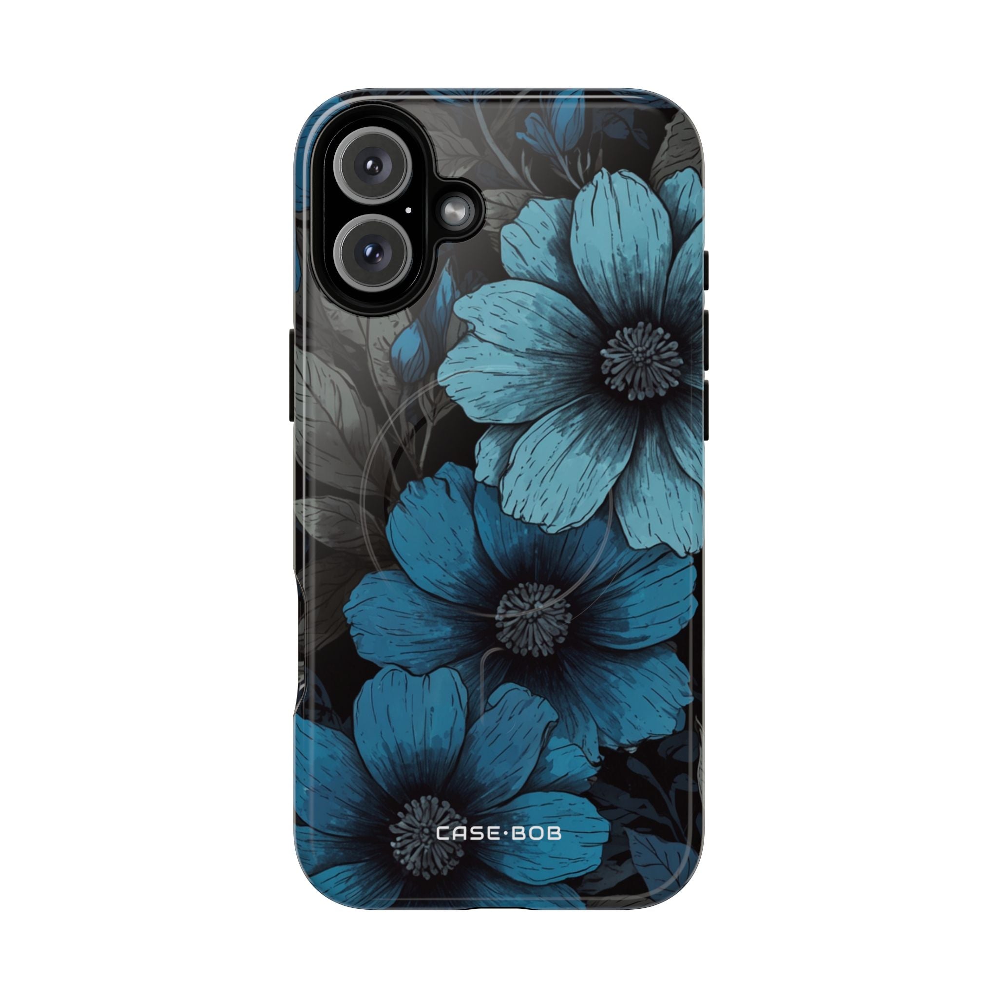 Blue Petal Radiance iPhone 16 Plus Case - Tough+