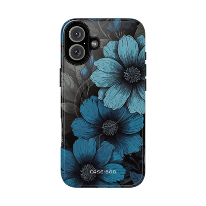 Blue Petal Radiance iPhone 16 Plus Case - Tough+