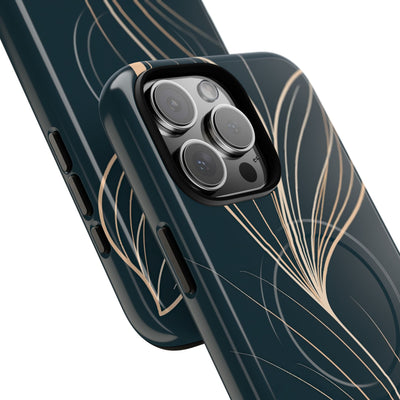 Teal Tough 2.0 Magsafe Phone Case for iPhone - Sandstone Silk Flora