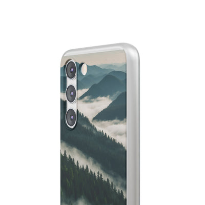 Misty Pine Peaks · Soft Phone Case for Samsung
