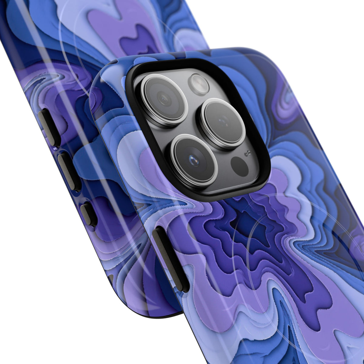 Periwinkle Strata Bloom · Tough 2.0 Magnetic Phone Case for iPhone · Purple
