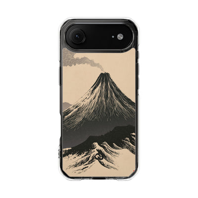 Beige Impact MagSafe Phone Case for iPhone - Obsidian Ink Summit