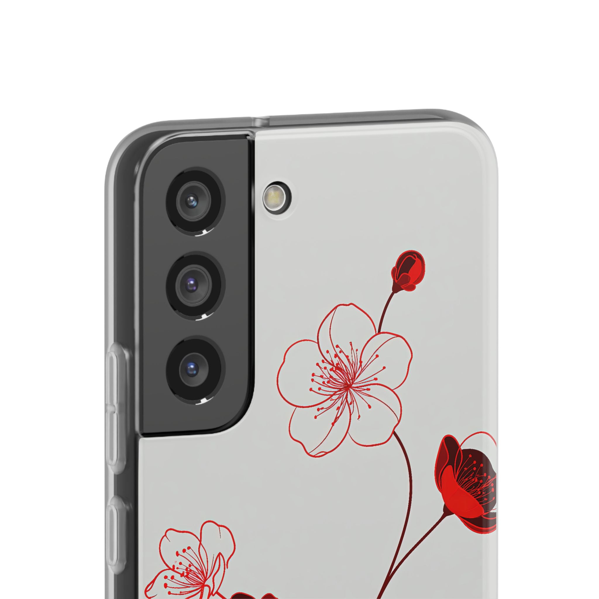 Red Lite Phone Case for Samsung - Kyoto Ember Bloom