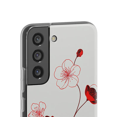 Red Lite Phone Case for Samsung - Kyoto Ember Bloom