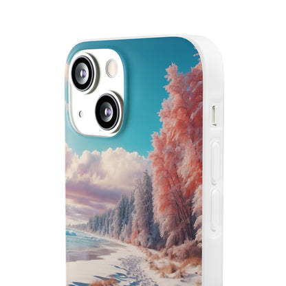 Snowy Footprints iPhone 13 mini Case - Soft