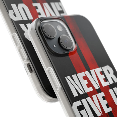 Crimson Grit Resolve · Soft Custodia per iPhone