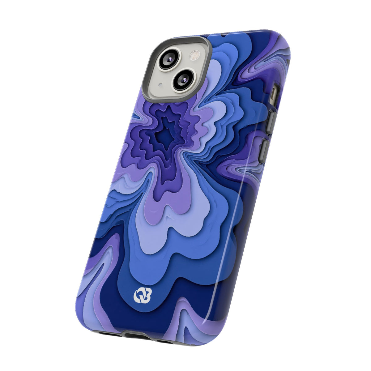 Periwinkle Strata Bloom · Tough Phone Case for iPhone · Purple