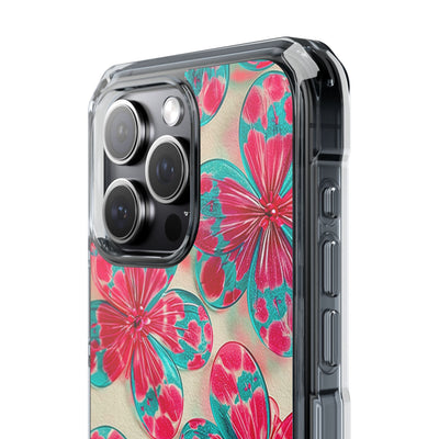Lucite Jelly Bloom · Clear Impact Magnetic Phone Case for iPhone · Pink