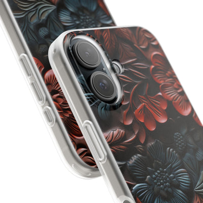 Carved Earth Bloom · Soft Phone Case for iPhone