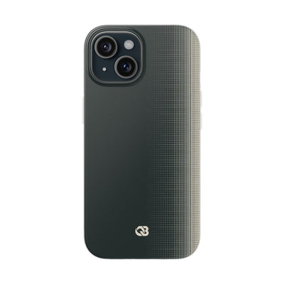 Grey Lite Phone Case for iPhone - Charcoal Tech Grid