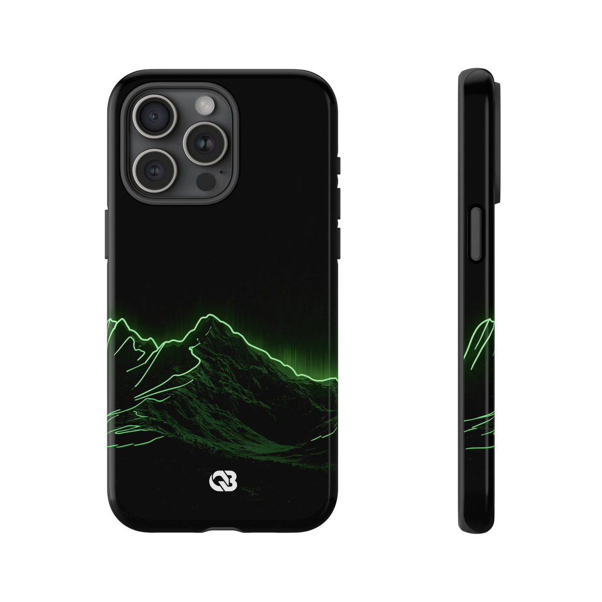 Nordic Mountain Contour · Tough Phone Case for iPhone · Black