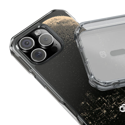Lunar Metropolis Nocturne · Clear Impact Magnetic Phone Case for iPhone ·  Black