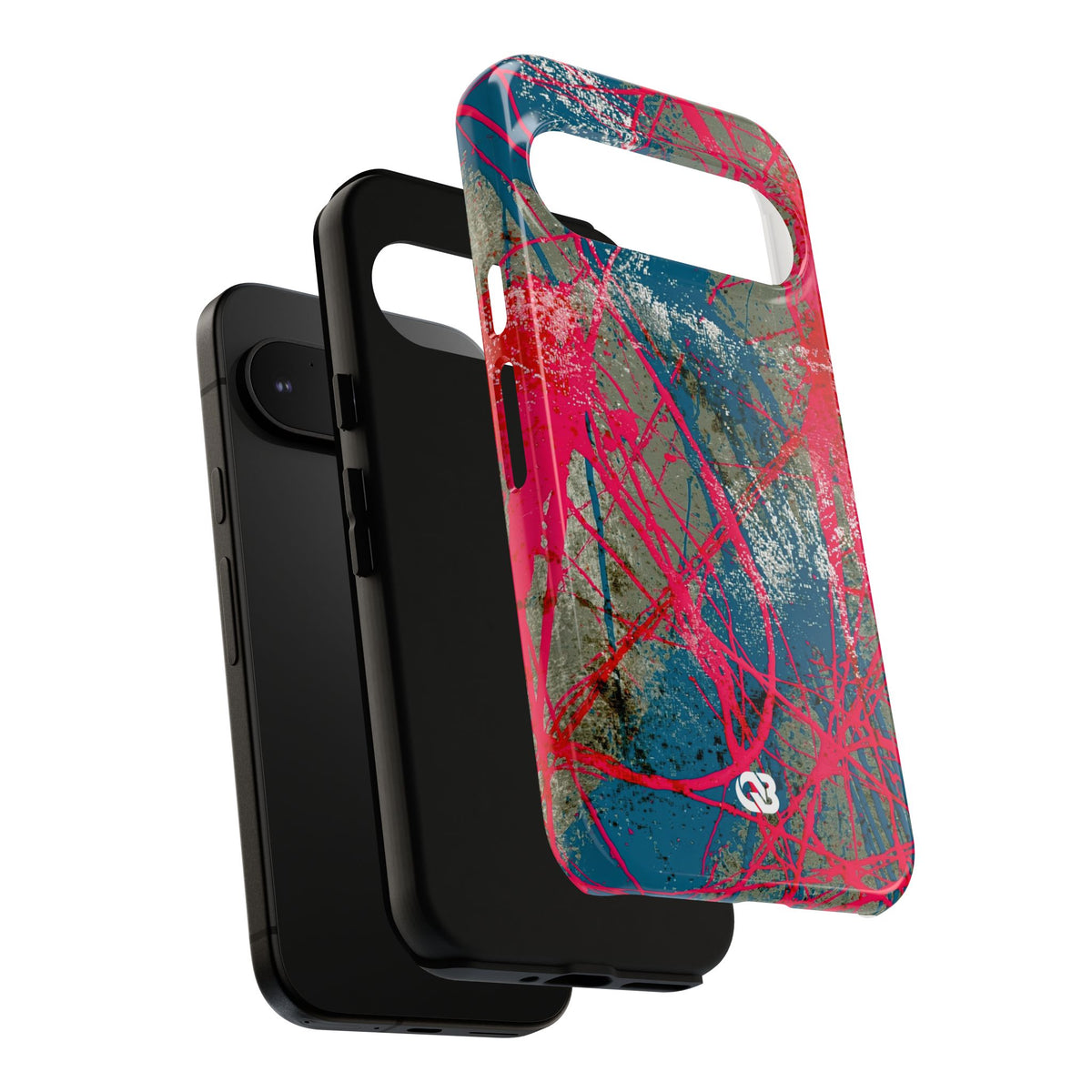 Neon Static Drip · Tough Phone Case for Pixel ·  Pink