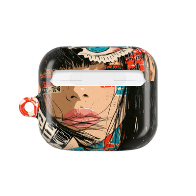 Shibuya Street Collage · Hard Case for AirPods & AirPods Pro · Red