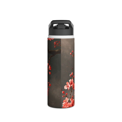 Midnight Sakura Blossom · Insulated Water Bottle · Pink